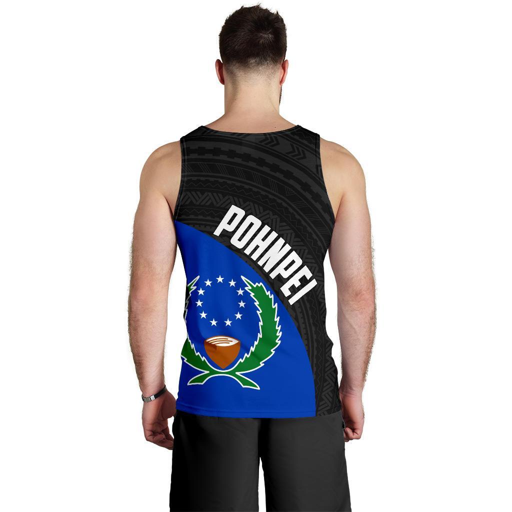 Pohnpei Men's Tank Top Coat Of Arms 2 Th5 - Polynesian Pride