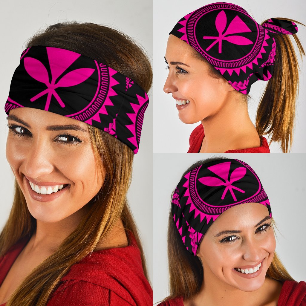 Hawaiian Kanaka Maoli Pink Bandana 3 - Pack - Polynesian Pride