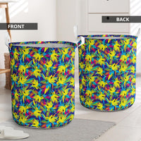 Tropical Pattern Mix Hawaii Laundry Basket AH - Polynesian Pride