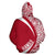 Hawaii Turtle Polynesian Hoodie Circle Style White and Red Color - Polynesian Pride