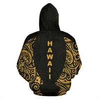 Hawaii Hoodie Hibiscus Polynesian Tattoo - Polynesian Pride