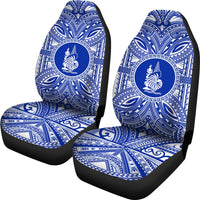 New Caledonia Car Seat Cover - New Caledonia Coat Of Arms Polynesian Flag Color - Polynesian Pride