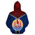 Marquesas Hoodie Maquesas Tiki Face Polynesian Tattoo and Flag - Polynesian Pride