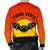 Halloween Bats Custom Personalised Sweater - Polynesia Orange Version - Polynesian Pride