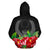 Pohnpei Polynesian Zip Hoodie Black Hibiscus - Polynesian Pride