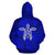 Hawaii Turtle Polynesian Zip up Hoodie Blue Warrior Style - Polynesian Pride