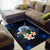 Federated States Of Micronesia Area Rug - Turtle With Plumeria Flowers - Polynesian Pride