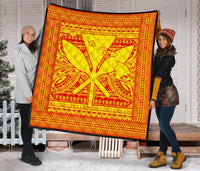 Hawaii Polynesian Kanaka Maoli Premium Quilt - Polynesian Pride