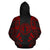 CNMI All Over Hoodie Red Tattoo Style - Polynesian Pride