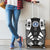 Northern Mariana Islands Luggage Cover - Polynesian Tattoo Black - Polynesian Pride