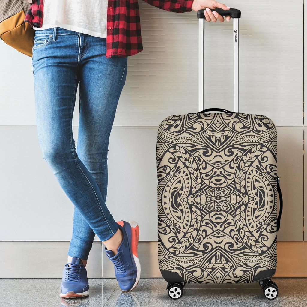 Polynesian Culture Old Luggage Covers Black - Polynesian Pride