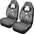 Pohnpei Car Seat Cover - Pohnpei Flag Polynesian Tattoo Black - Polynesian Pride