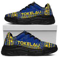 Tokelau Chunky Sneakers - Polynesian Chief Flag Version - Polynesian Pride