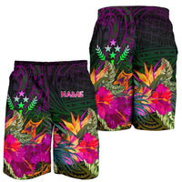 Kosrae Personalised Men's Shorts - Summer Hibiscus - Polynesian Pride