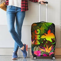 Papua New Guinea Polynesian Luggage Covers - Hibiscus and Banana Leaves Reggae - Polynesian Pride