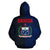 Samoa Hoodie Samoa Coat of Arms Polynesian Tattoo Style Blue - Polynesian Pride