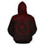Federated States of Micronesia All Over Hoodie Chuuk Red Style - Polynesian Pride