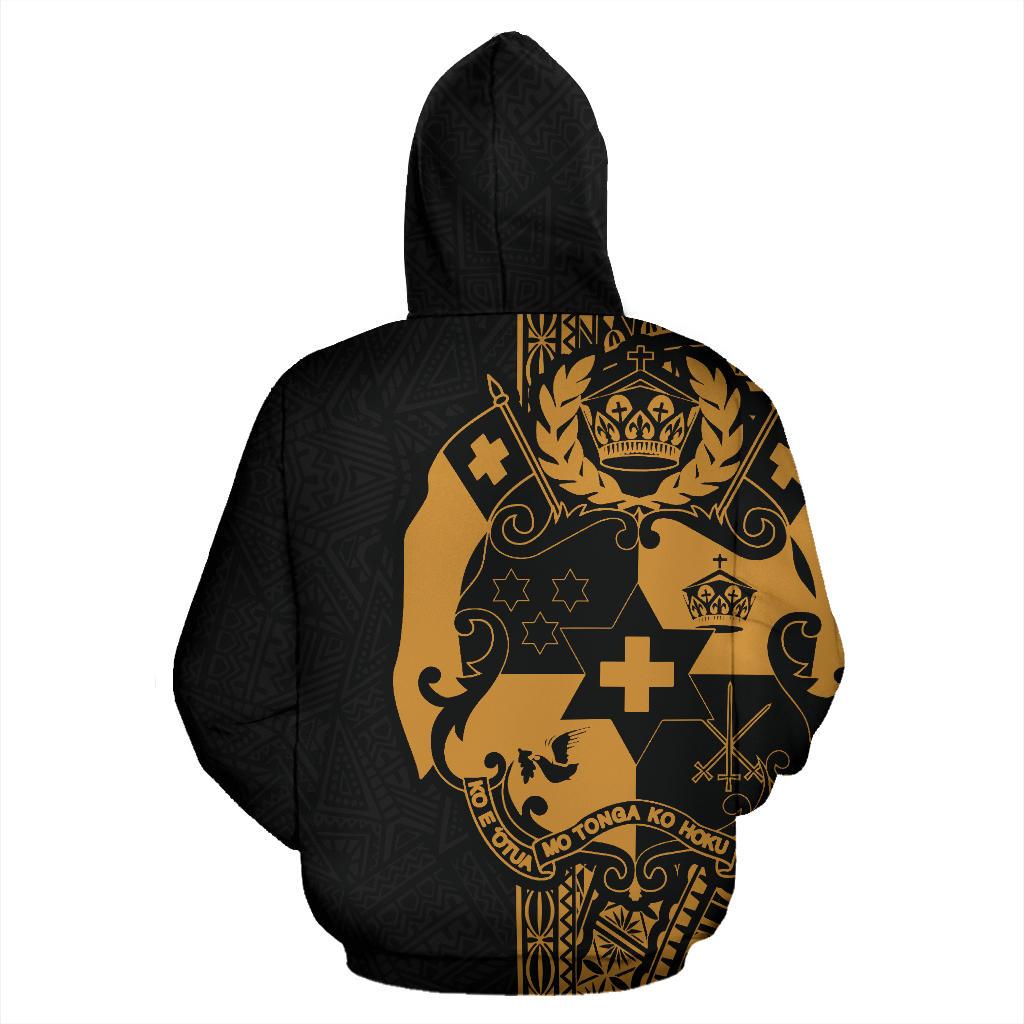 Tonga Polynesian Hoodie Yellow Line - Polynesian Pride