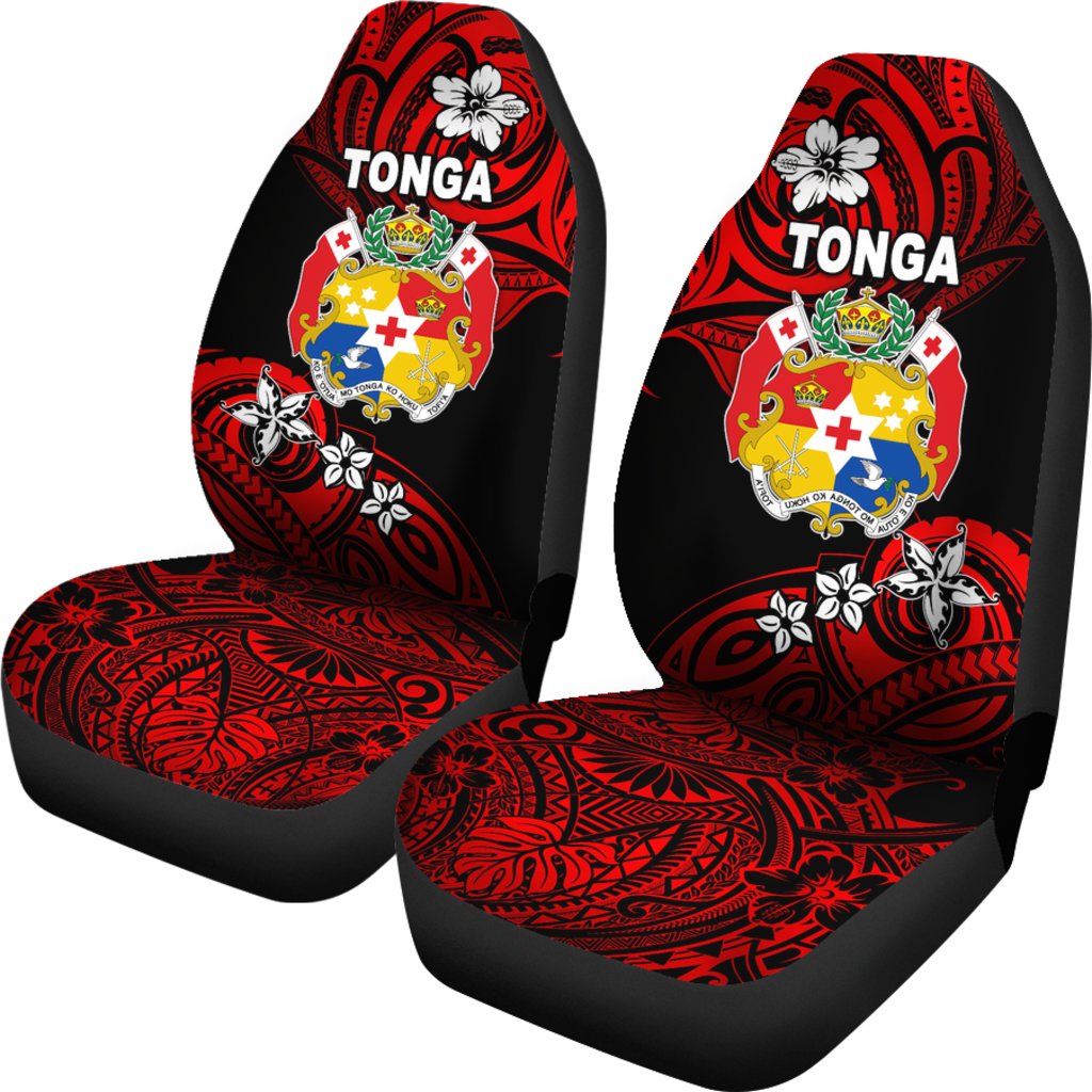Mate Ma'a Tonga Rugby Car Seat Covers Polynesian Unique Vibes - Red Universal Fit Red - Polynesian Pride