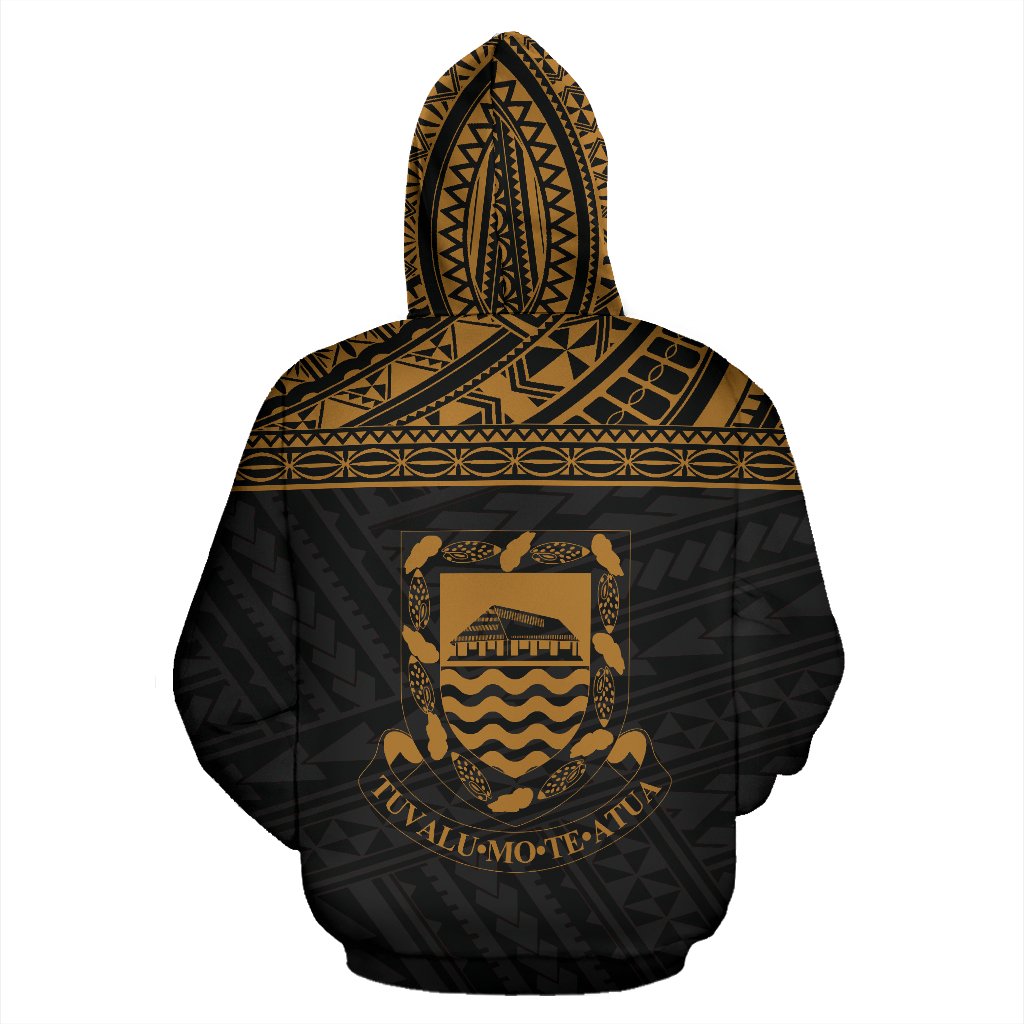 Tuvalu Polynesian Hoodie Horizontal Gold - Polynesian Pride