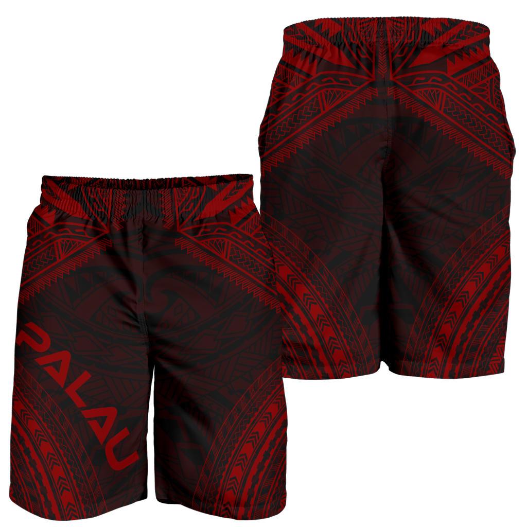 Palau Men's Shorts - Polynesian Chief Red Version - Polynesian Pride