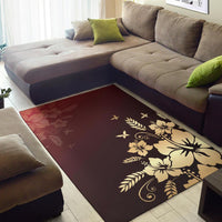 Golden Hibiscus Area Rug - Polynesian Pride