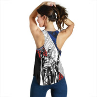 Hawaii Kanaka Cover Kakau Polynesian King Women's Racerback Tank - Polynesian Pride