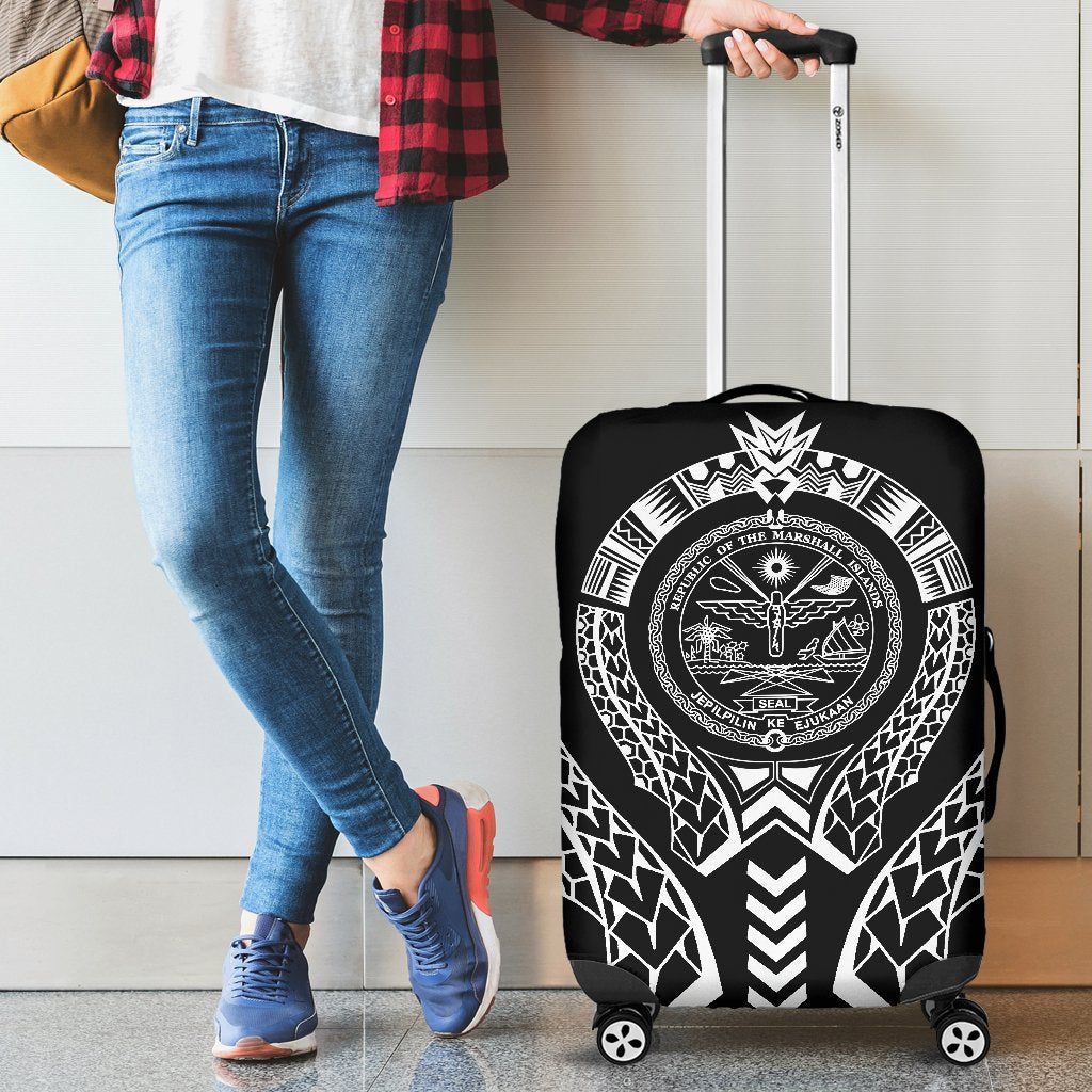 Marshall Islands Luggage Cover - Polynesian Tribal - Polynesian Pride