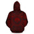 Federated States of Micronesia ll Over Hoodie Federated States of Micronesia Coat of rms Polynesian Red Black - Polynesian Pride