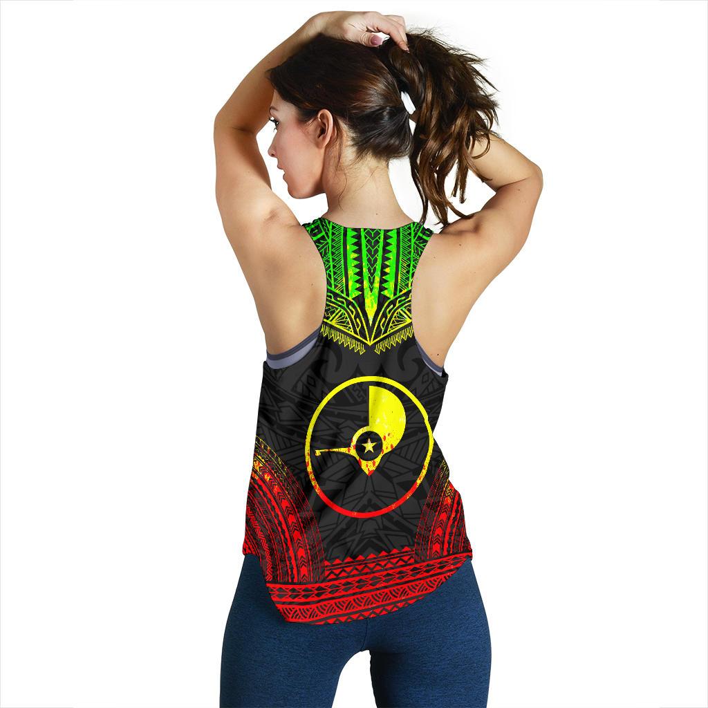Yap Women's Racerback Tank - Polynesian Chief Reggae Version - Polynesian Pride