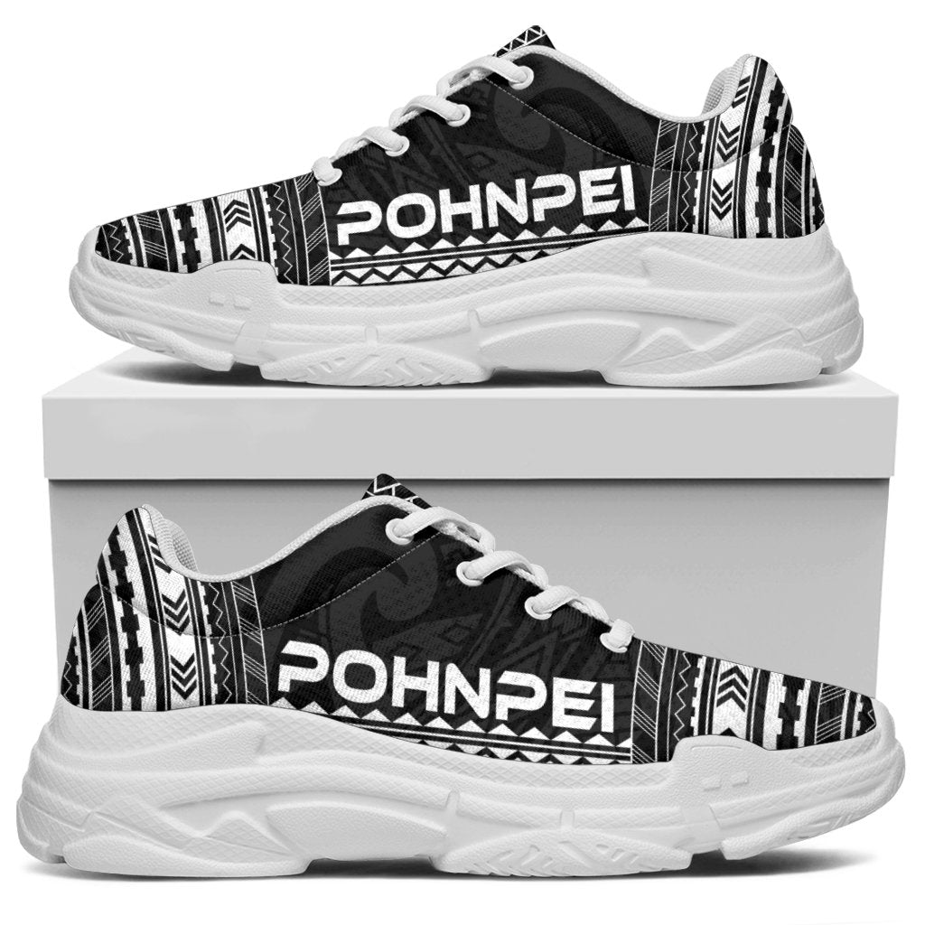 Pohnpei Chunky Sneakers - Polynesian Chief Black Version - Polynesian Pride