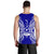 Vanuatu Polynesian Men Tank Top Map Blue - Polynesian Pride