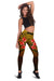 Tonga Women's Leggings - Hibiscus Flowers Yellow Color Style - Polynesian Pride