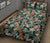 Tropical Plumeria Pattern With Palm Leaves Quilt Bed Set - Polynesian Pride