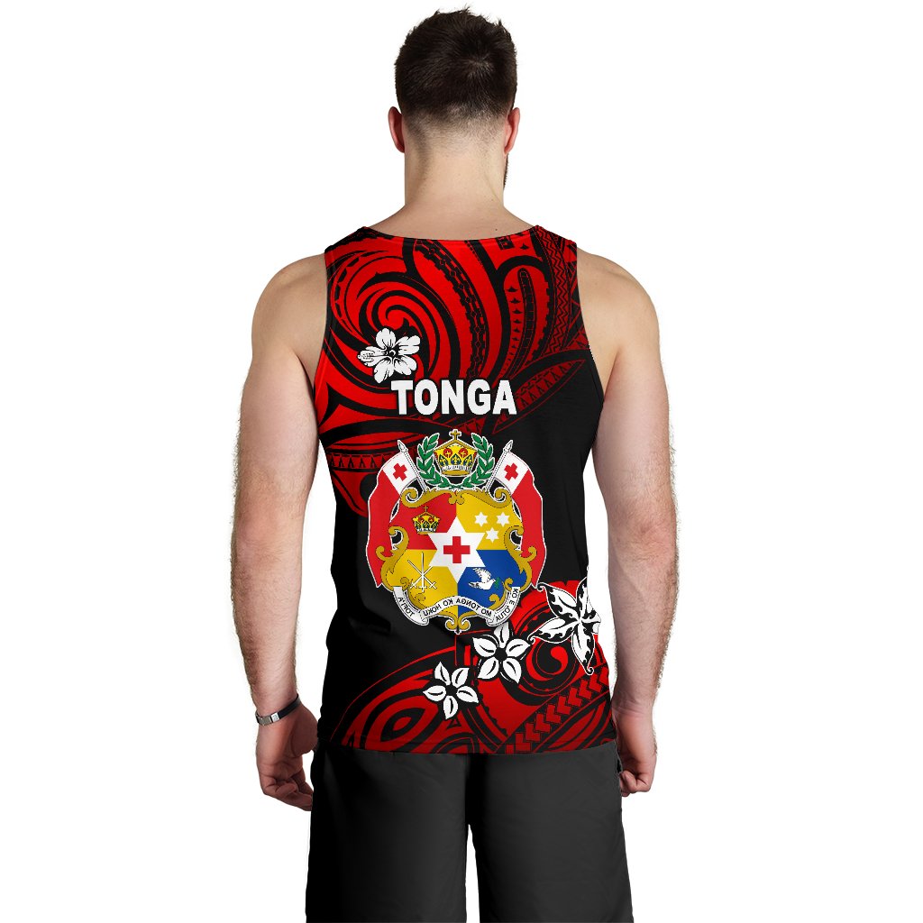 Mate Ma'a Tonga Rugby Men's Tank Top Polynesian Unique Vibes - Red - Polynesian Pride