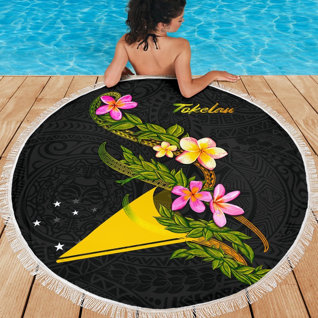 Tokelau Beach Blanket - Plumeria Tribal - Polynesian Pride