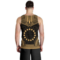 Cook Islands Men's Tank Top - Polynesian Chief Gold Version - Polynesian Pride