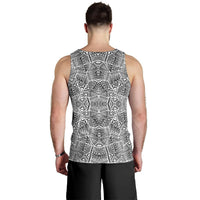 Polynesian Men's Tank Top White And Black - Polynesian Pride