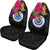 Federated States of Micronesia Car Seat Covers - Polynesian Hibiscus Pattern - Polynesian Pride
