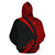 Polynesian Coat of Arms of Samoa Zip Hoodie Red - Polynesian Pride