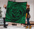 Hawaiian Kanaka Honu Hibiscus Tornando Green Polynesian Premium Quilt - Polynesian Pride