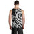 Tonga Men's Tank Top - White Tentacle Turtle - Polynesian Pride