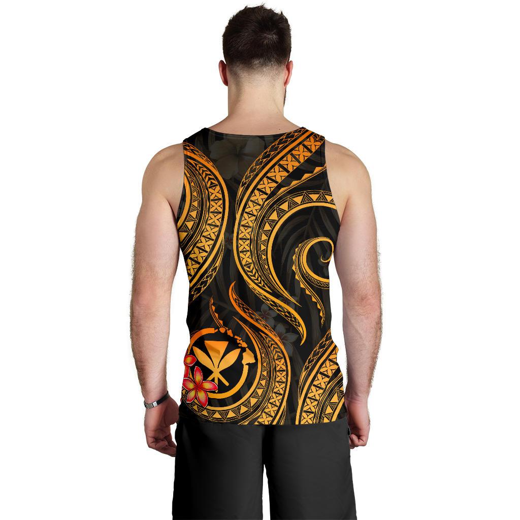 Polynesian Hawaii Men Tank Top - Gold Plumeria - Polynesian Pride
