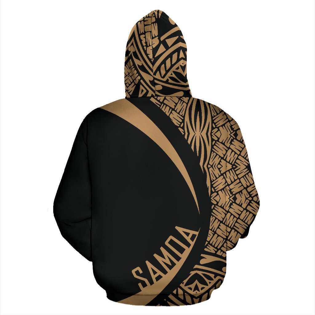 Samoa Polynesian Hoodie Circle Style Golden Color - Polynesian Pride