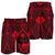 Guam Polynesian Men's Short - Red Guam Coat Of Arms Polynesian Tattoo - Polynesian Pride