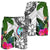 Guam Men's Short White - Turtle Plumeria Banana Leaf - Polynesian Pride