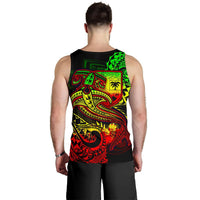 Fiji Men's Tank Top - Reggae Shark Polynesian Tattoo - Polynesian Pride
