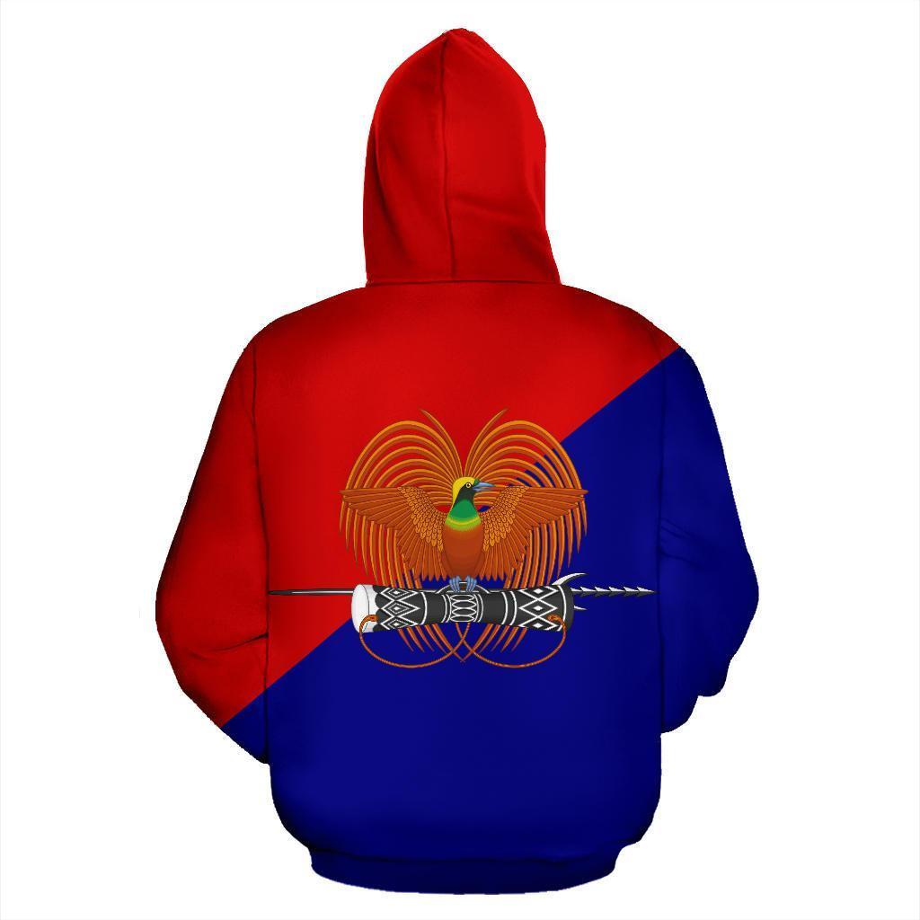 Papua New Guinea All Over Zip up Hoodie Central Province - Polynesian Pride