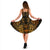 Guam Polynesian Midi Dress - Gold Turtle Homeland - Polynesian Pride