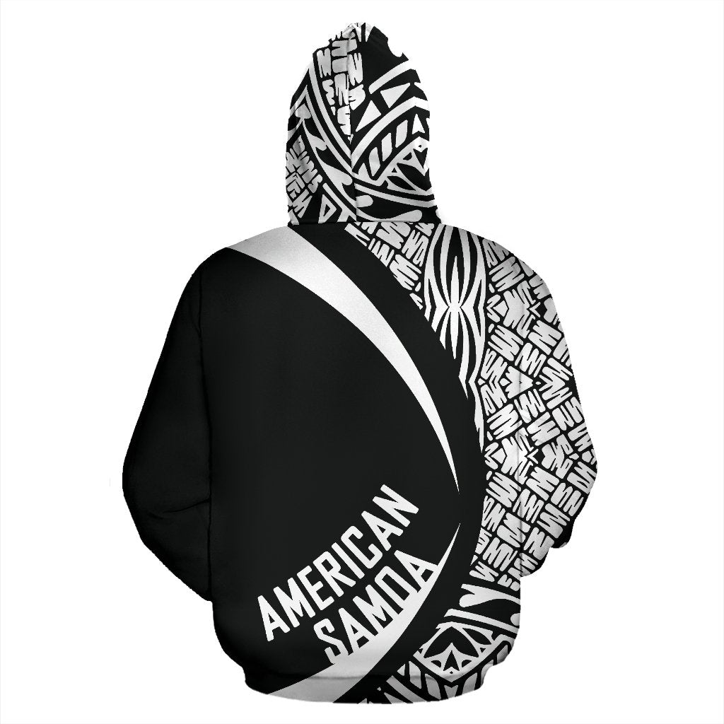 American Samoa Turtle Polynesian Zip up Hoodie Circle Style 02 - Polynesian Pride